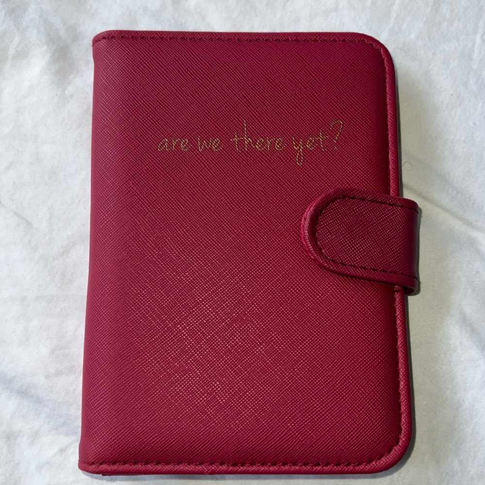 Are We There Yet Passport Holder Fushia Pink